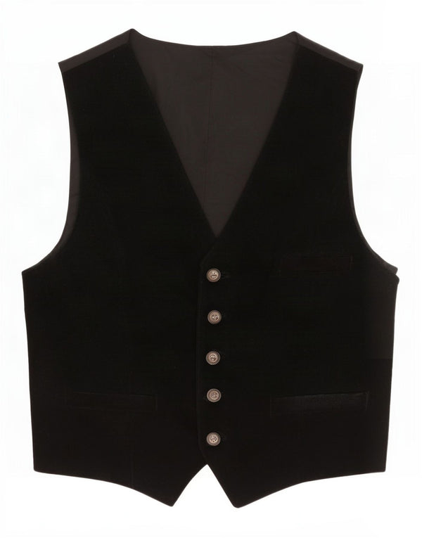 C&A Gilet en Daim Homme XL Cuir Noir