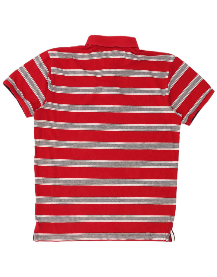 Gant Polo Homme XL Rouge Rayé Coton