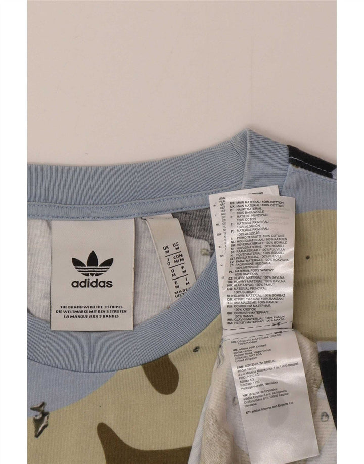 Adidas T-Shirt Homme Top Medium Multicolore Camouflage Coton