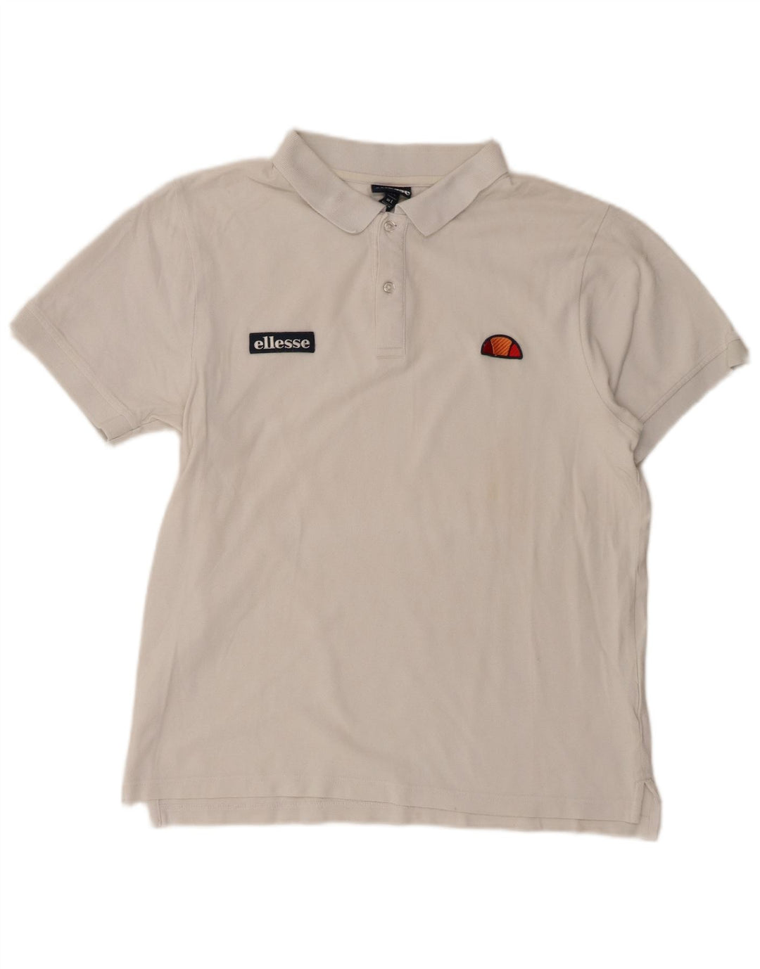 Polo Ellesse Garçon 15-16 ans Grand Blanc Coton
