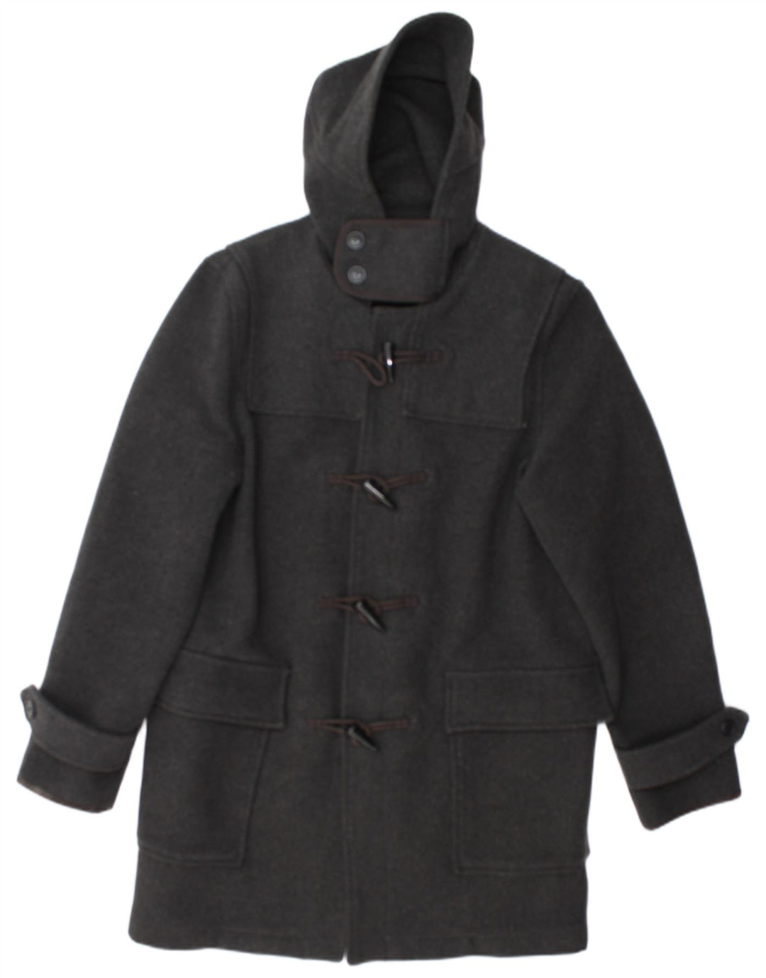 TOPMAN Duffle-coat à capuche pour homme UK 38 Gris moyen