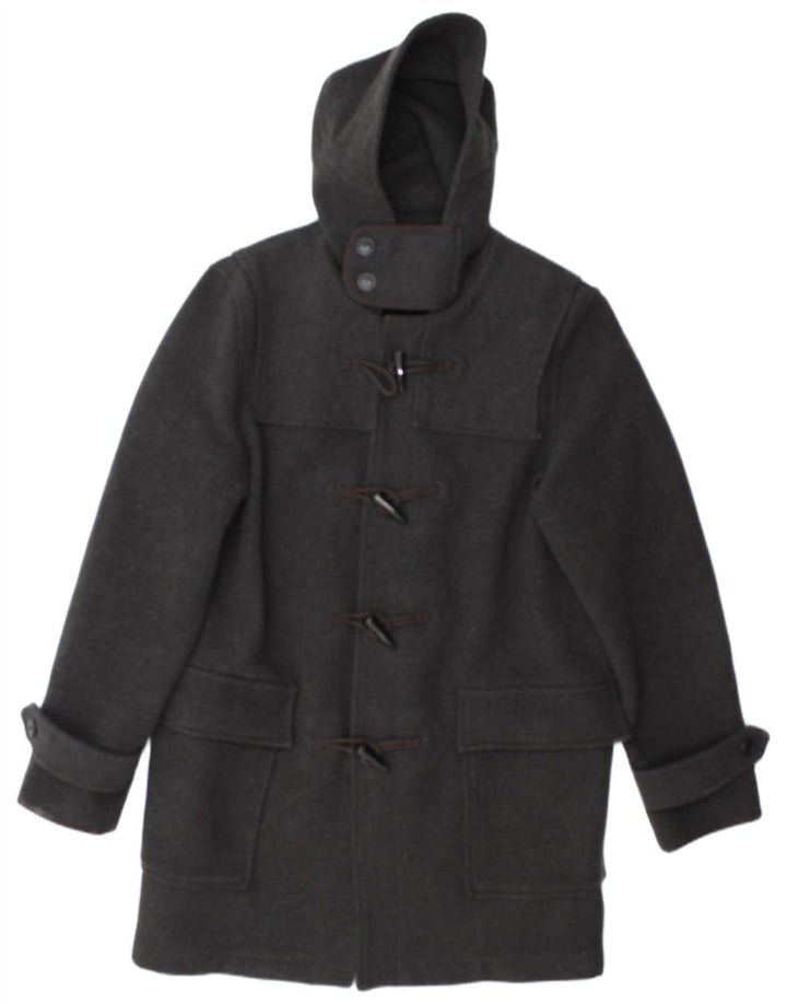 TOPMAN Duffle-coat à capuche pour homme UK 38 Gris moyen