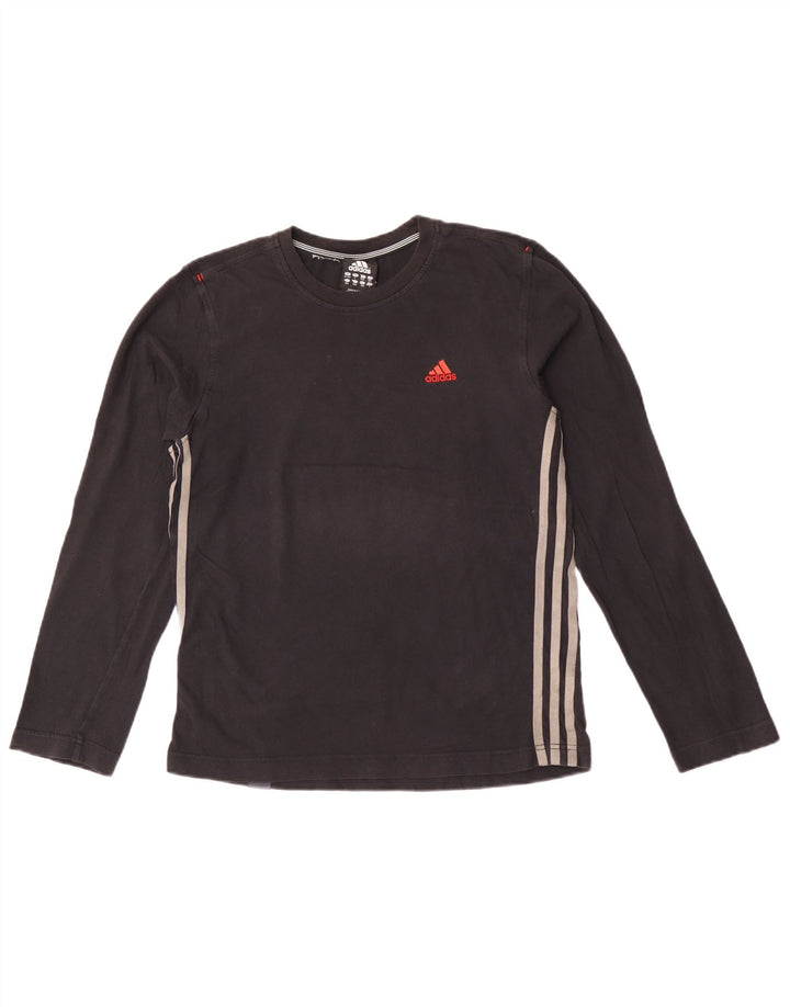Adidas Top Garçon Manches Longues 13-14 ans Noir Coton