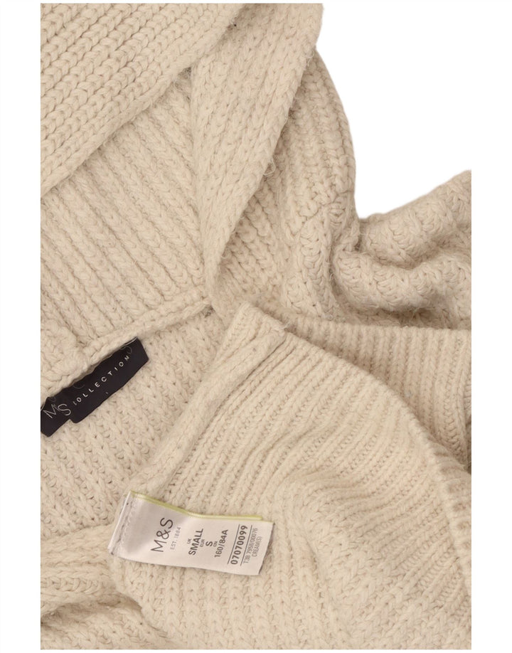 Marks & Spencer Pull à capuche surdimensionné pour femme UK 10 Petit Blanc