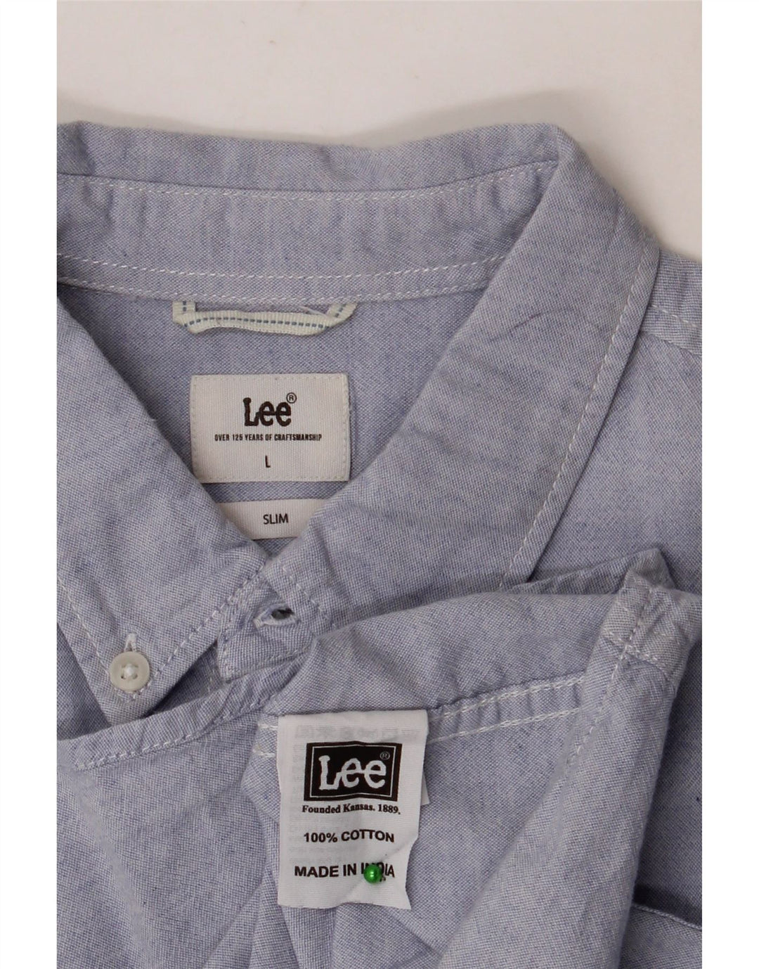 LEE Chemise Slim Fit Homme Bleu Coton