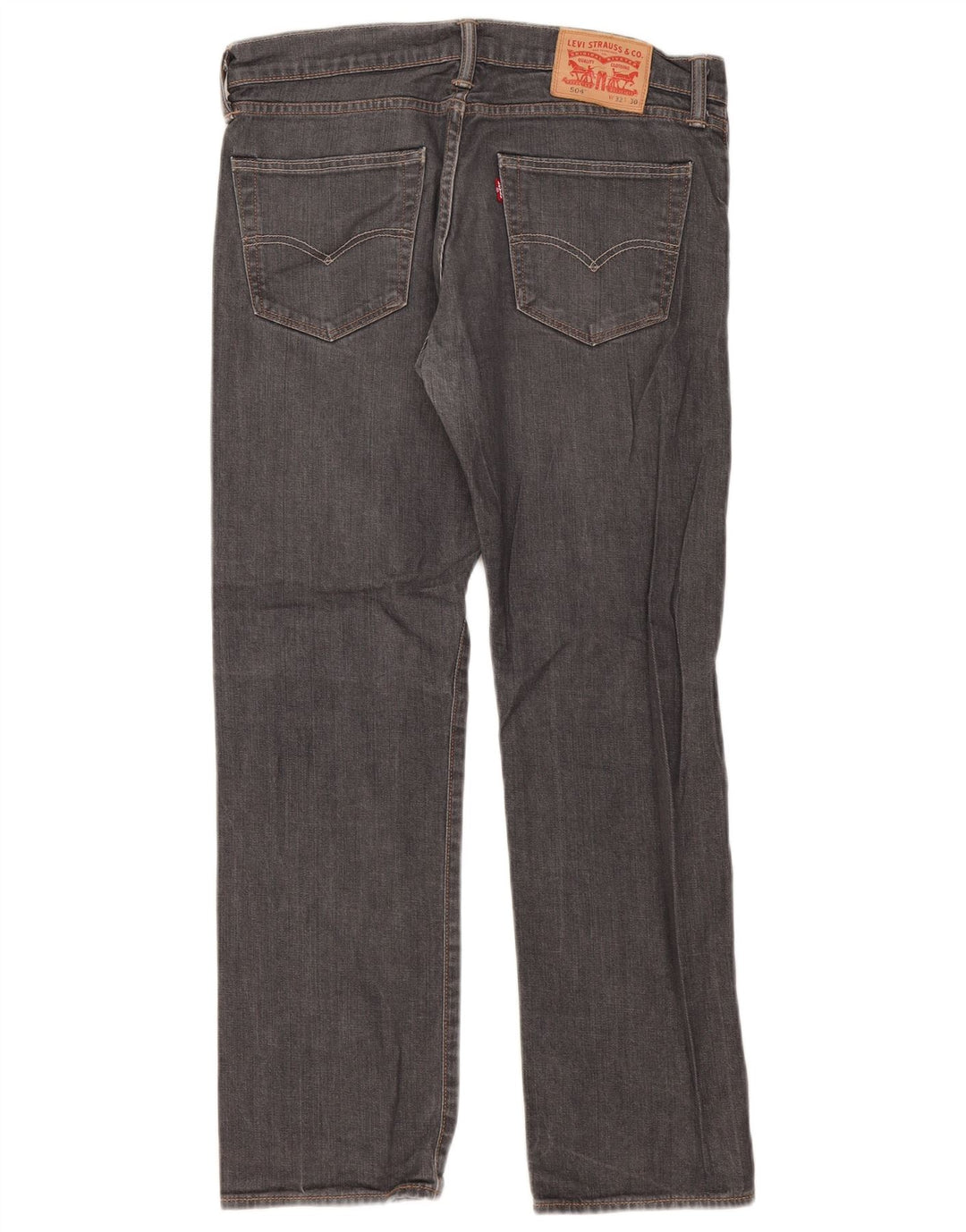 Levi's Jean Droit 504 Homme Gris W32 L30 Coton