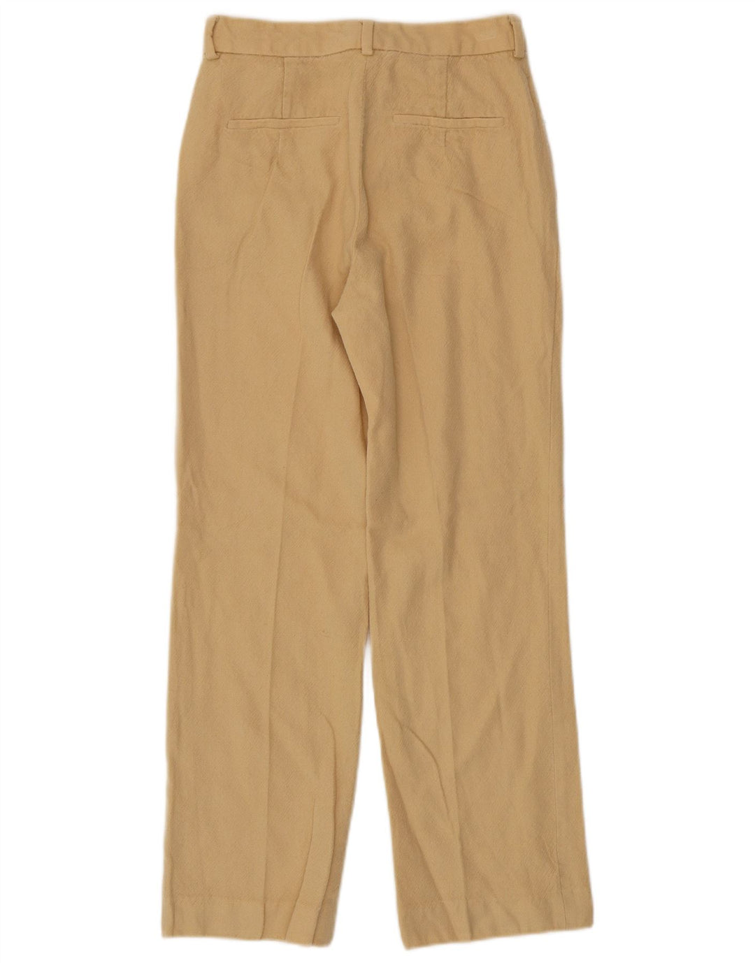 MASSIMO DUTTI Pantalon Chino Droit Femme EU 36 XS W26 L26 Laine Beige