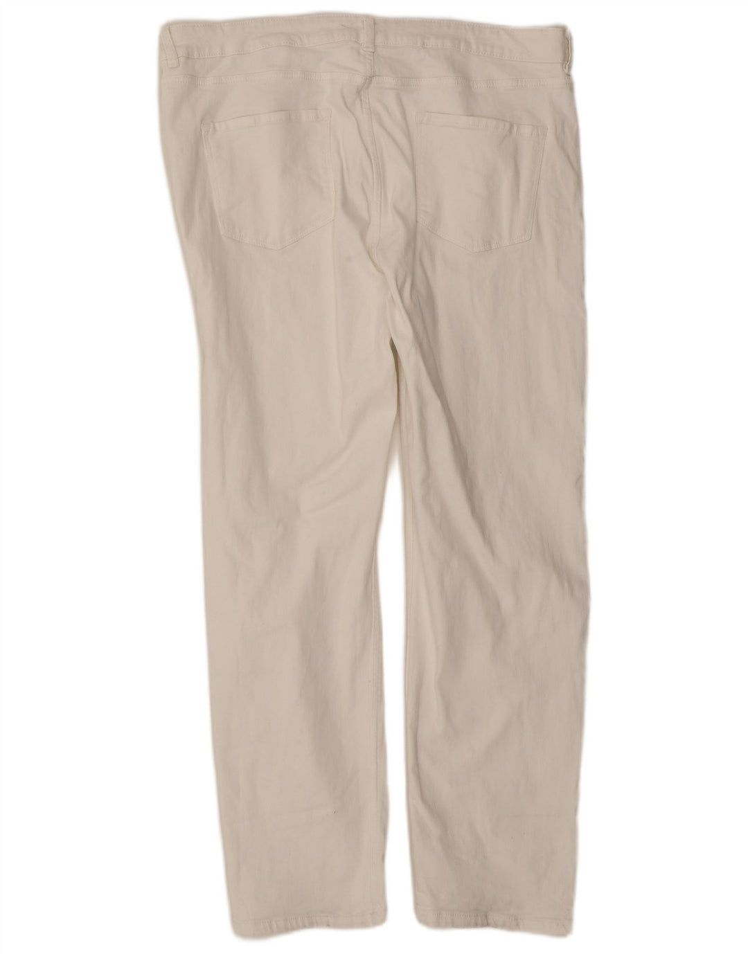 Marks & Spencer Jean droit régulier pour femme UK 20 2XL W40 L29 Blanc