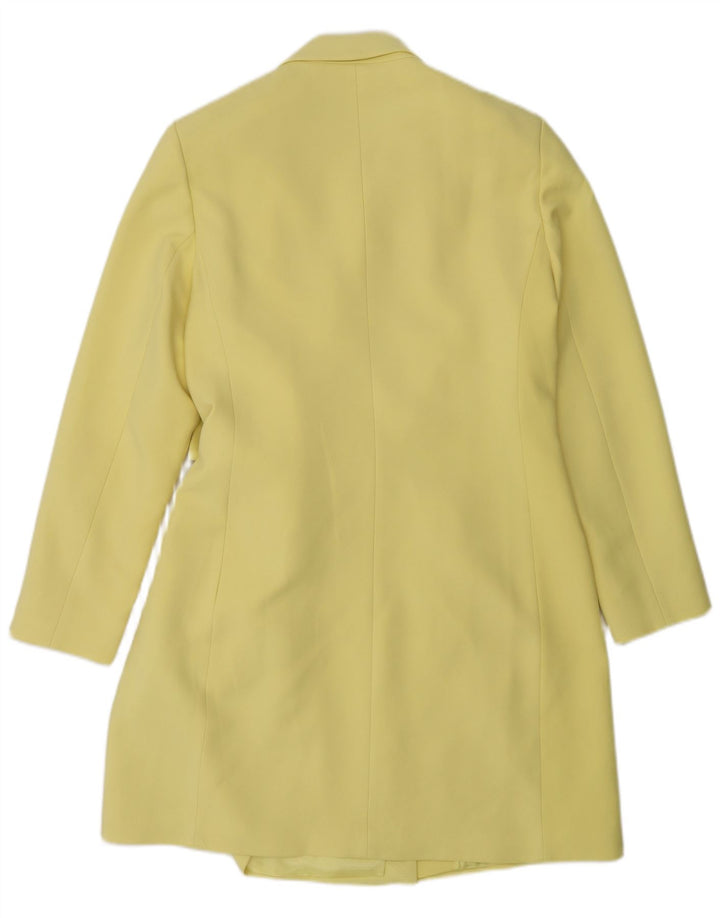 Massimo Dutti Manteau Femme EU 42 Large Jaune Viscose