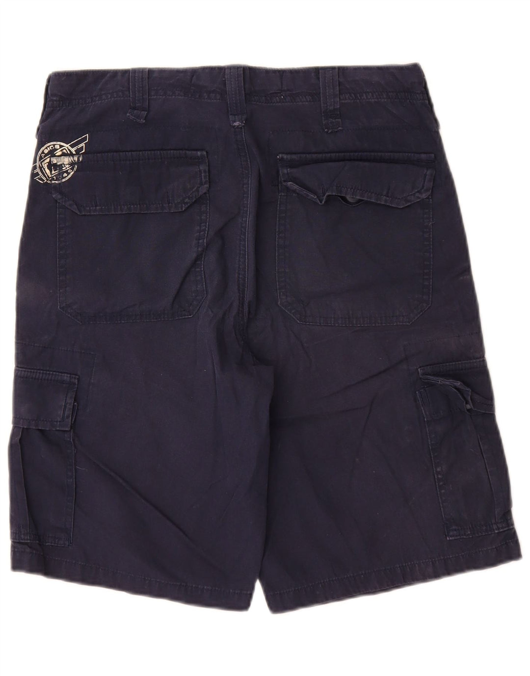 Asics Short Cargo Homme IT 46 Small W30 Bleu Marine Coton