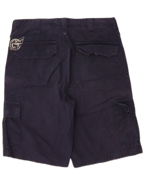 Asics Short Cargo Homme IT 46 Small W30 Bleu Marine Coton