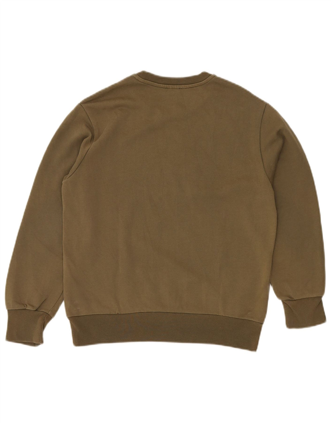 DIESEL Sweat-shirt graphique pour femme UK 12 en coton kaki moyen