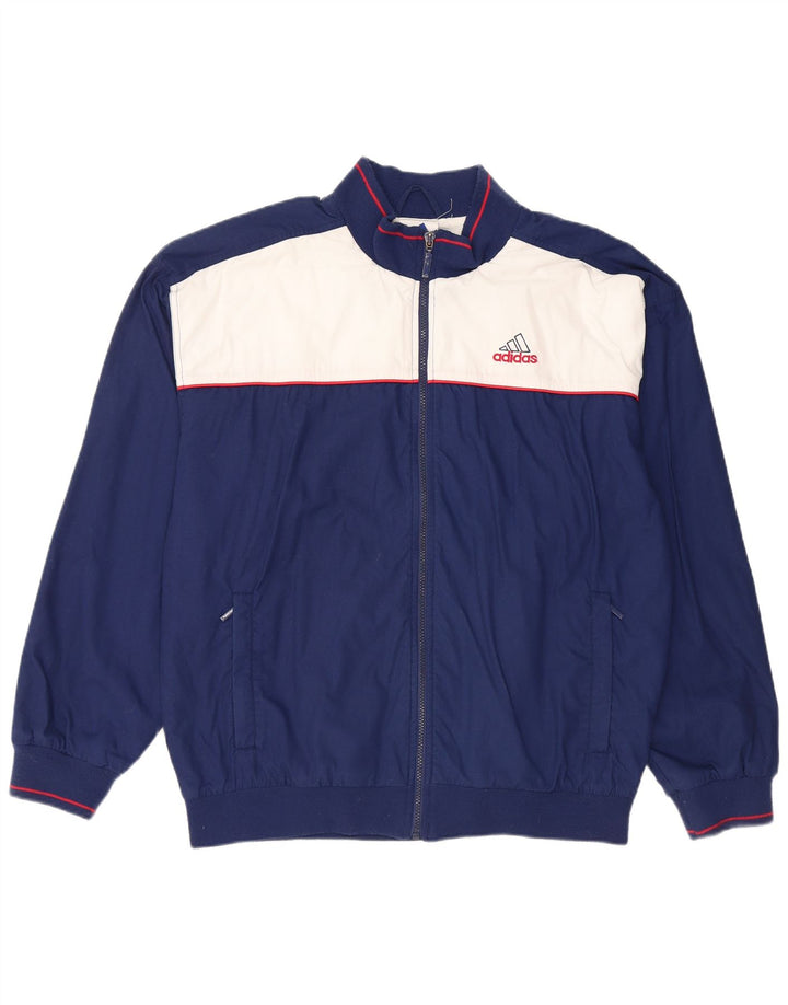 ADIDAS Veste de survêtement pour homme UK 40/42 Bleu marine moyen Colourblock