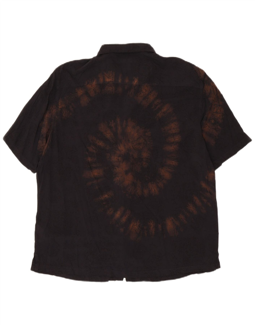 ALL SAINTS Chemise à manches courtes coupe décontractée pour homme Noir moyen Tie Dye