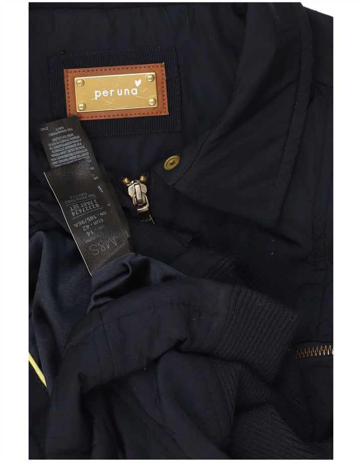 Marks & Spencer Veste matelassée Per Una pour femme UK 14 Large Bleu marine