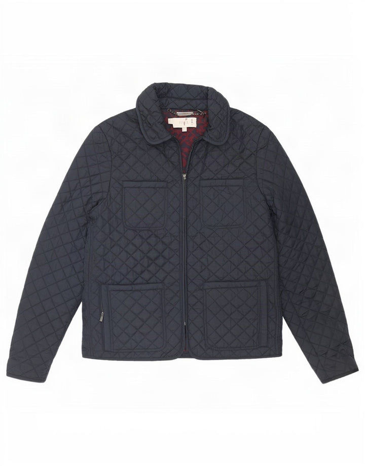 Hobbs Veste matelassée pour femme UK 14 Large Bleu Marine Nylon