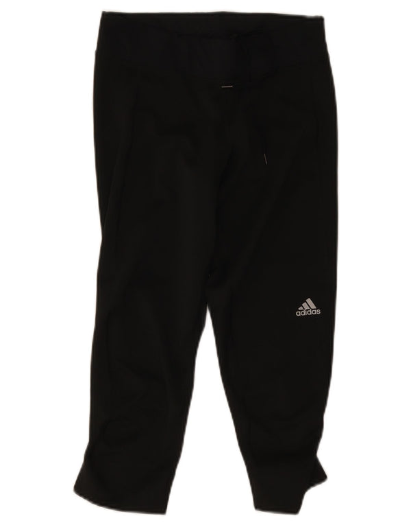 Adidas Climalite Capri Leggings UK 8/10 Petit Noir Polyester