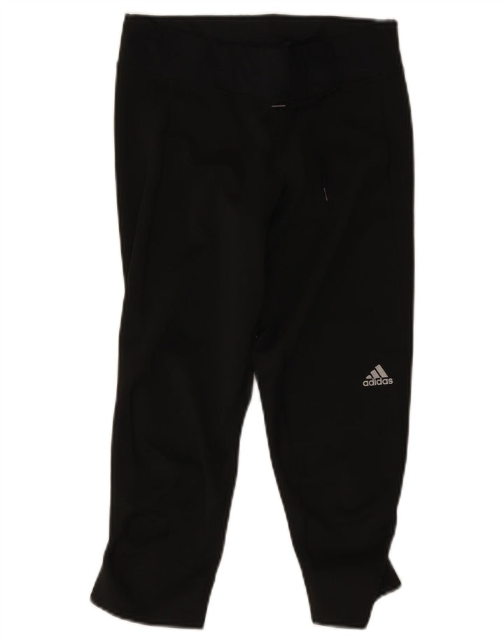 Adidas Climalite Capri Leggings UK 8/10 Petit Noir Polyester