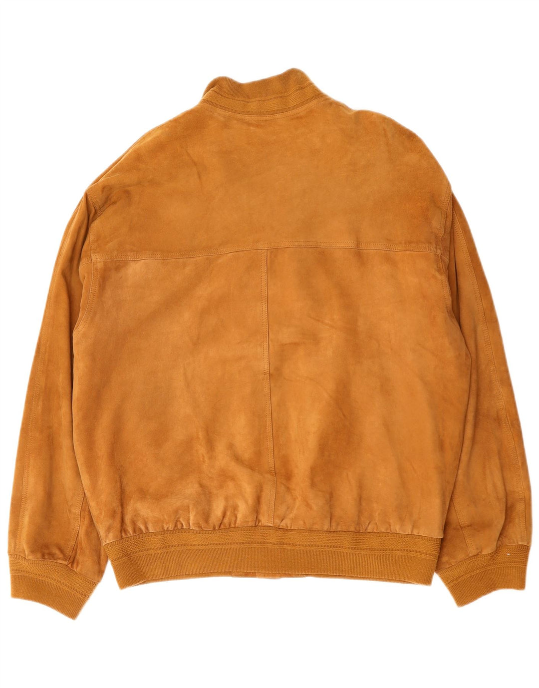 Veste Bomber En Daim Vintage Homme IT 52 XL Cuir Marron