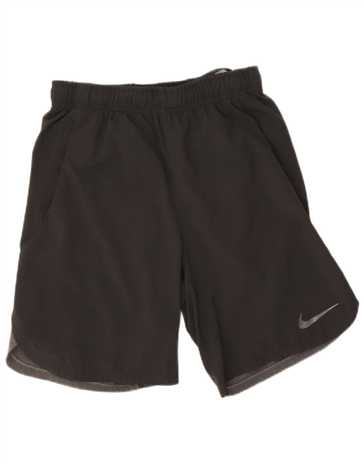 Nike Short de sport Dri Fit pour homme Taille S en polyester color block noir