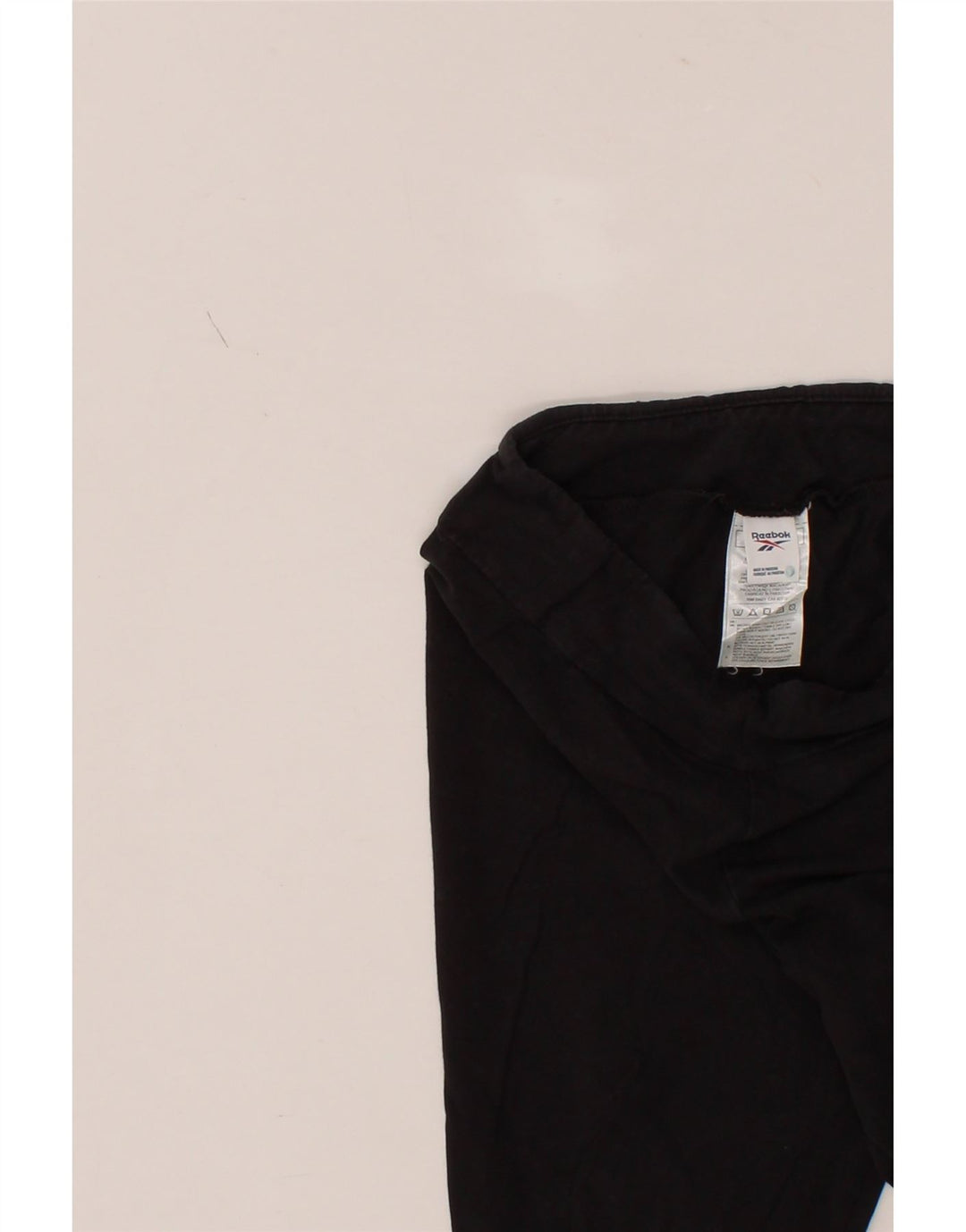 REEBOK Womens Leggings UK 4/6 Small Black Cotton Vintage Reebok and Second-Hand Reebok from Messina Hembry 