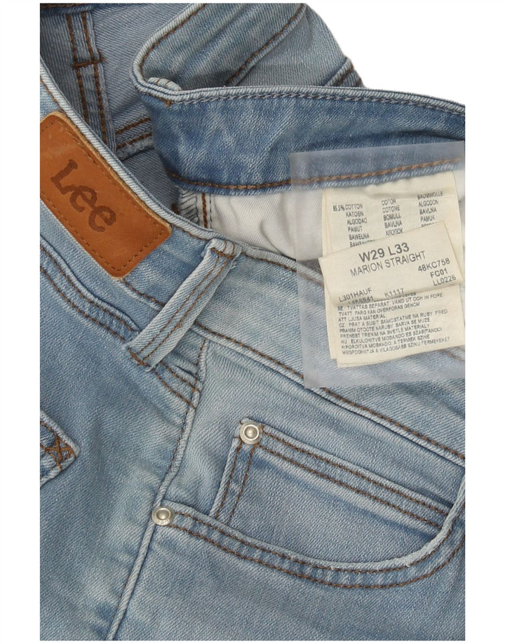 Lee Jean Droit Marion Femme W29 L28 Bleu Coton
