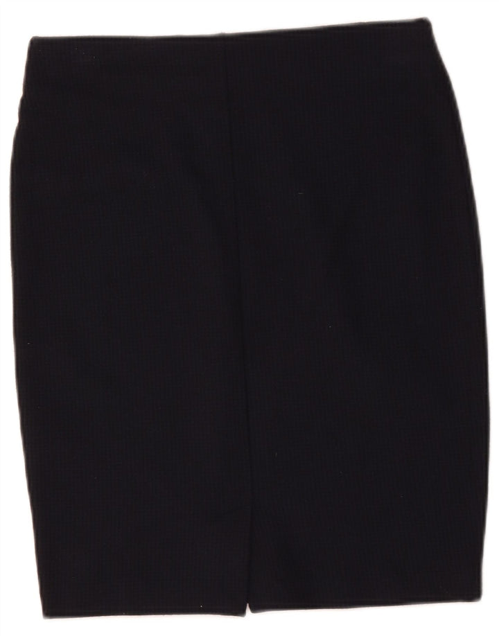 Esprit Jupe Crayon Femme Petite W27 Bleu Marine Vichy Polyester