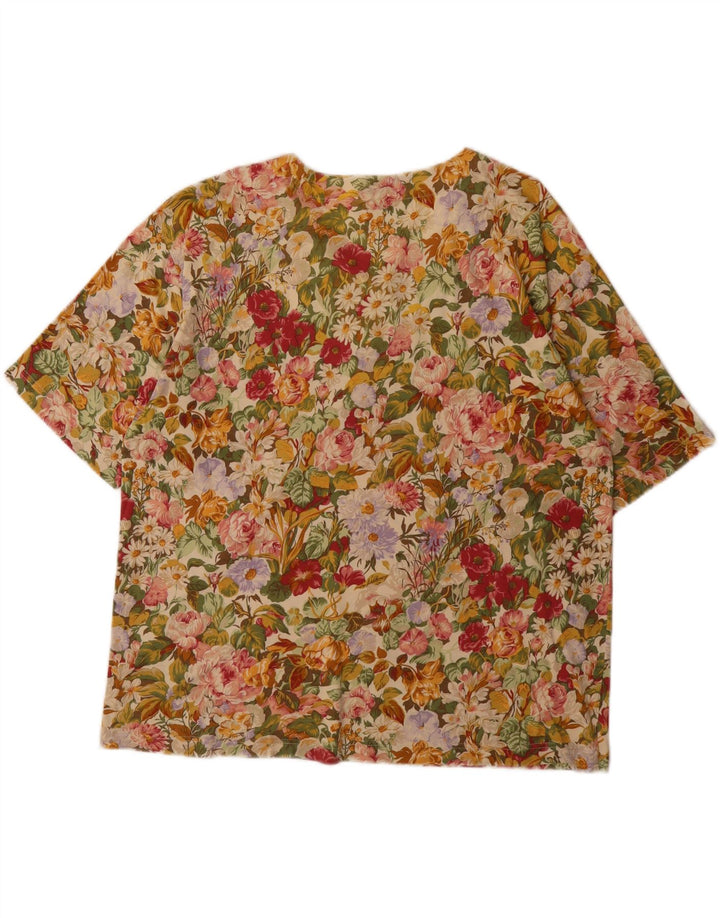 MANGO Womens Blouse Top IT 52 2XL Multicoloured Floral Cotton Vintage Mango and Second-Hand Mango from Messina Hembry 