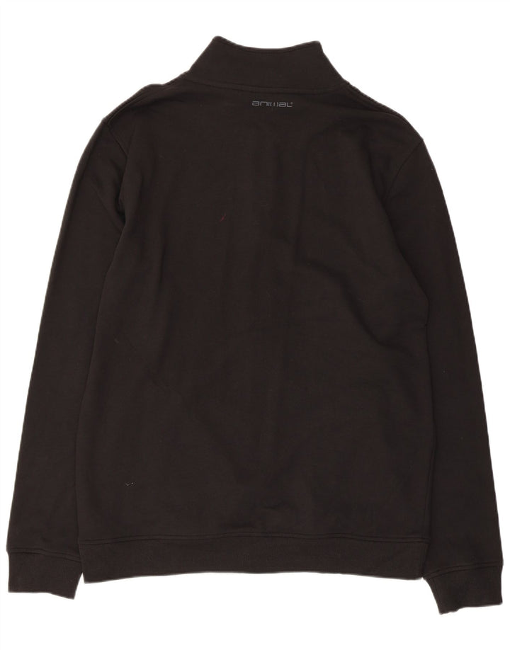 Animal Veste de survêtement pour homme en coton noir Taille L