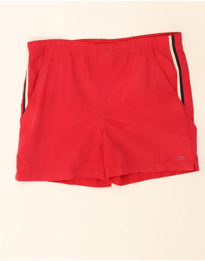 Lotto Short de Bain Homme XL Rayé Rouge