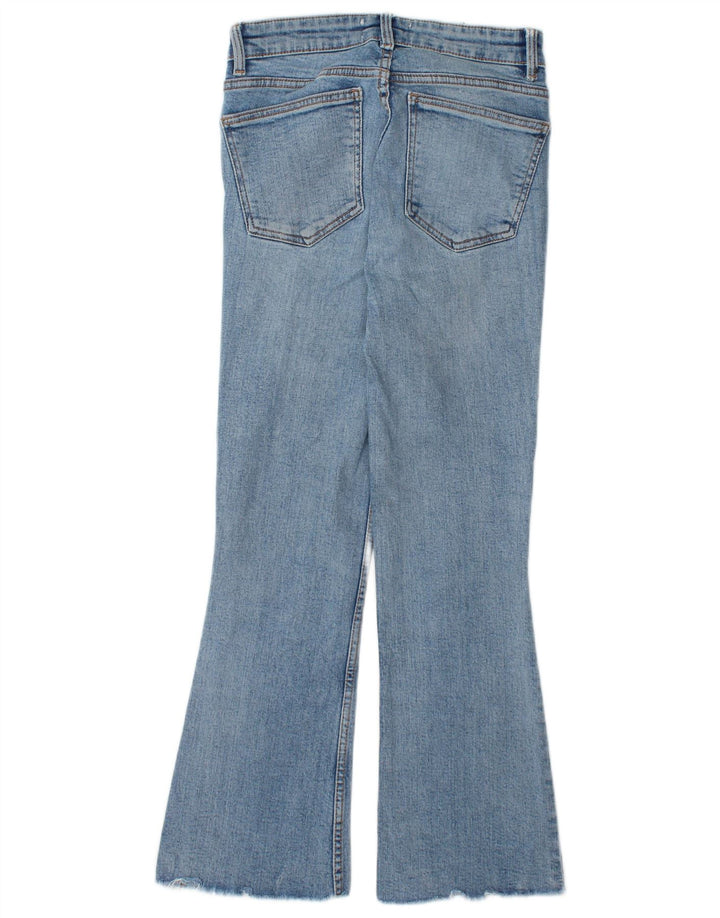 Jean Bootcut Femme ZARA EU 36 XS W26 L25 Bleu Coton
