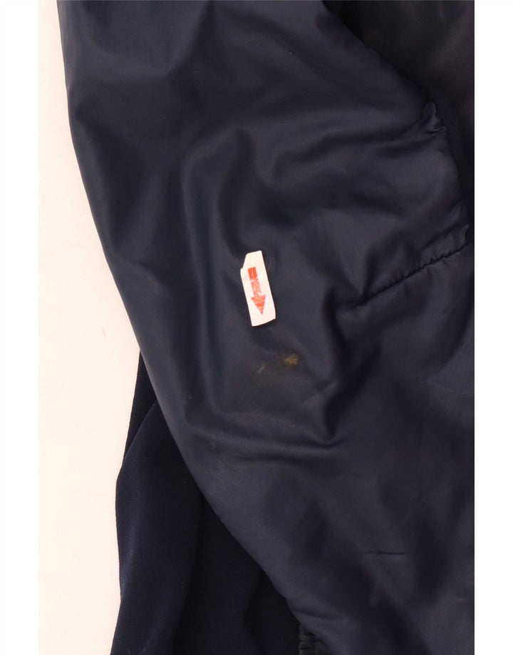 veste de ski rembourrée vintage pour homme taille 50 bleu marine moyen colourblock rétro