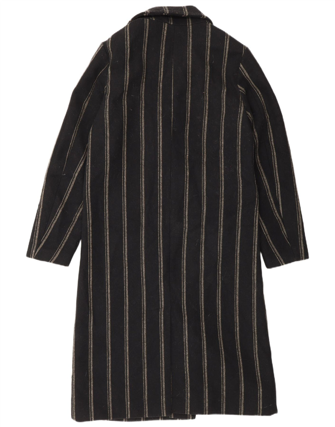 Scotch & Soda Manteau Double Boutonnage Femme UK 44 Medium Noir Rayé
