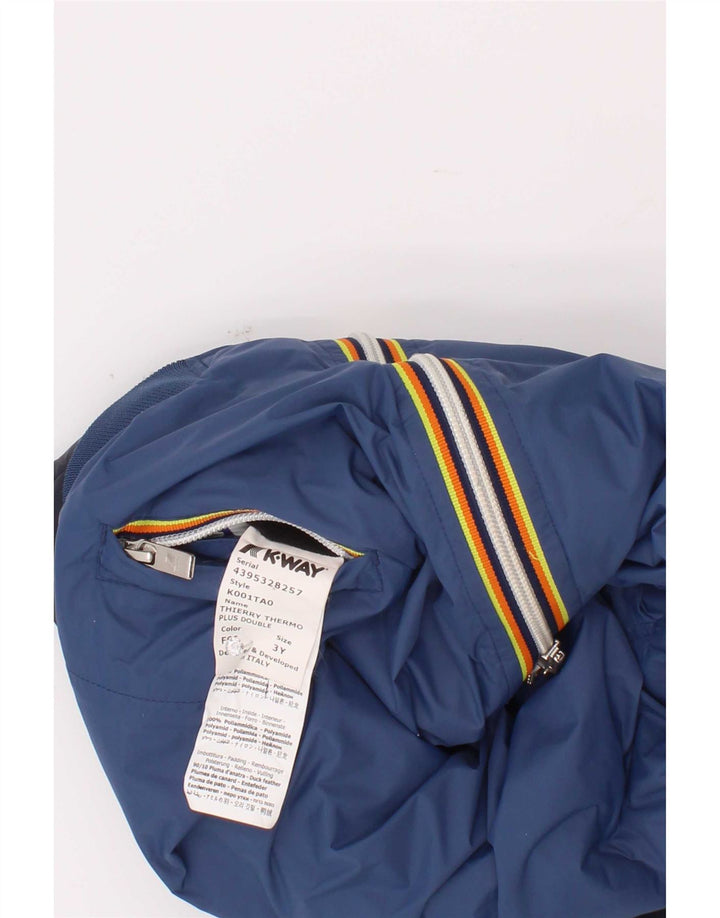 K-Way Veste matelassée réversible garçon 2-3 ans Bleu Polyamide