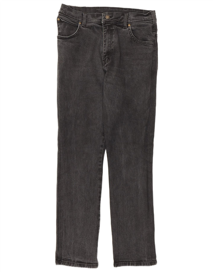 Wrangler Jean droit coupe droite W36 L32 pour homme en coton gris