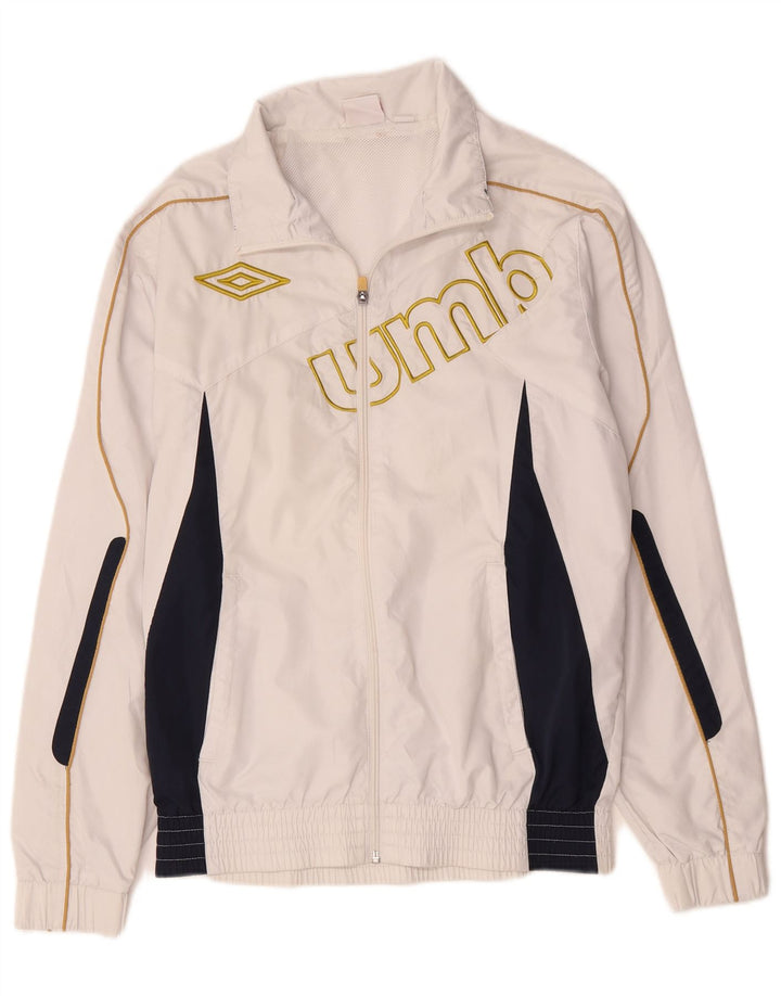 Umbro Veste de Survêtement Graphique Homme Petit Blanc Polyester Colorblock
