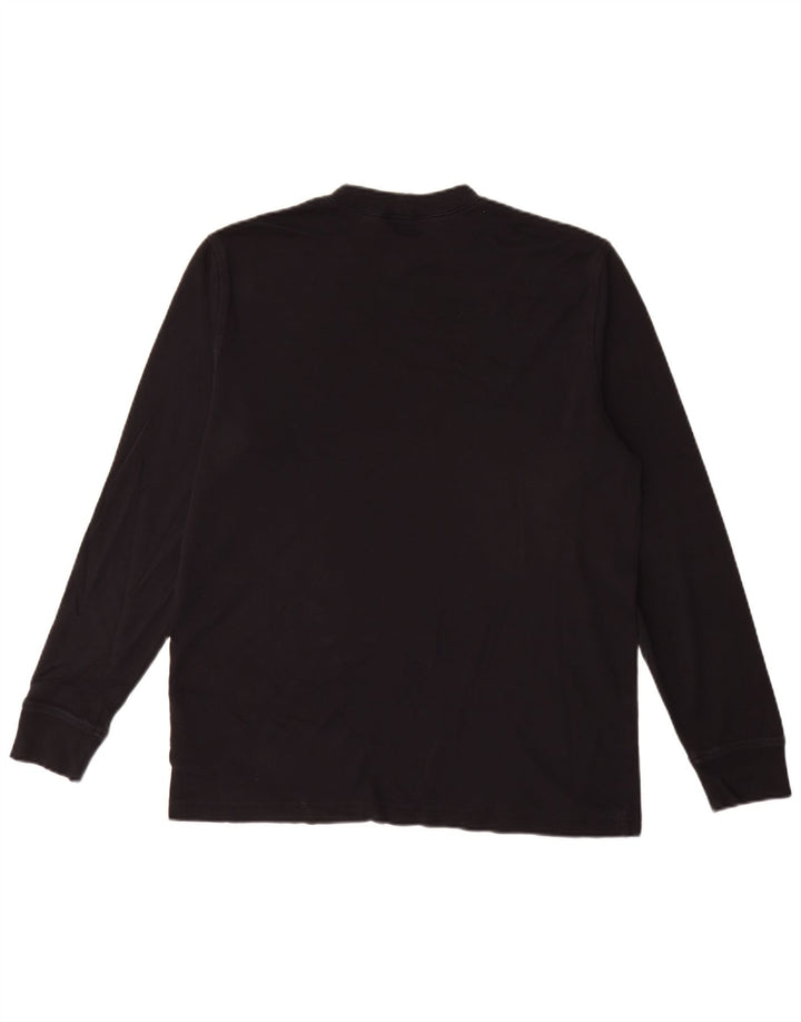 Lands End Haut Homme Manches Longues Coton Noir Moyen