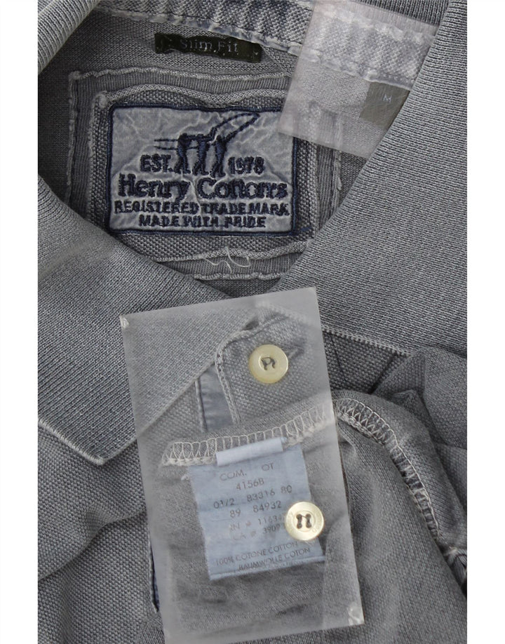 Henry Cottons Polo Slim Fit Homme Gris Moyen Coton