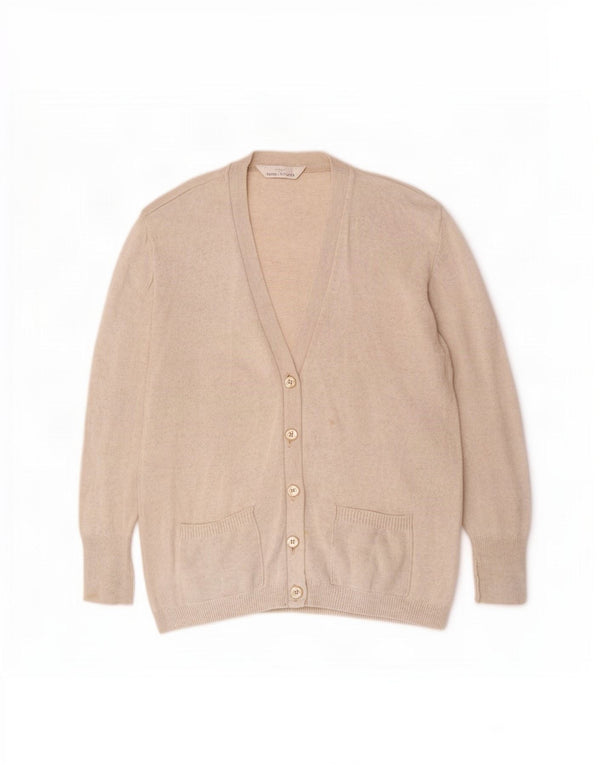 Marks & Spencer Womens St. Michael Cardigan Sweater UK 14 Large Beige