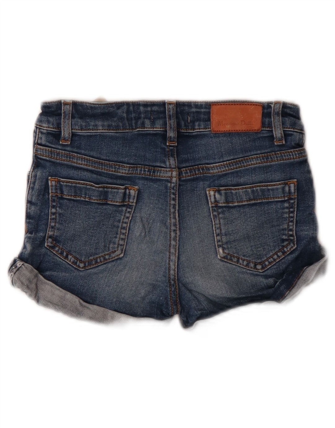 Massimo Dutti Short en jean fille 5-6 ans W22 Bleu Coton