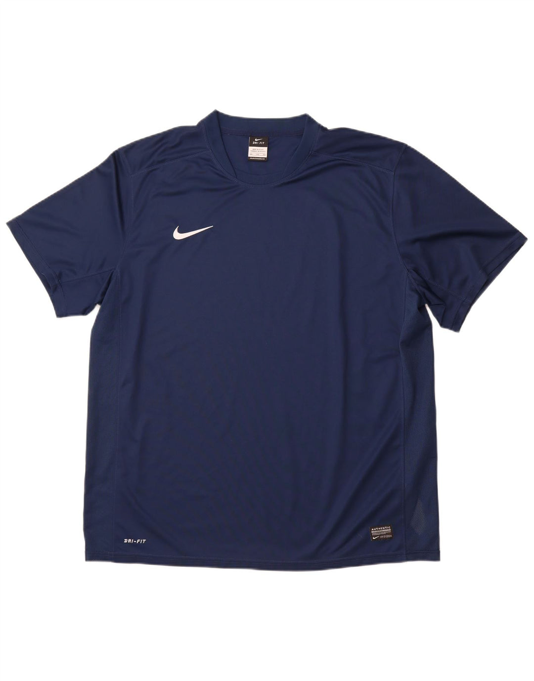 NIKE T-shirt graphique Dri Fit pour homme 2XL Bleu marine Polyester