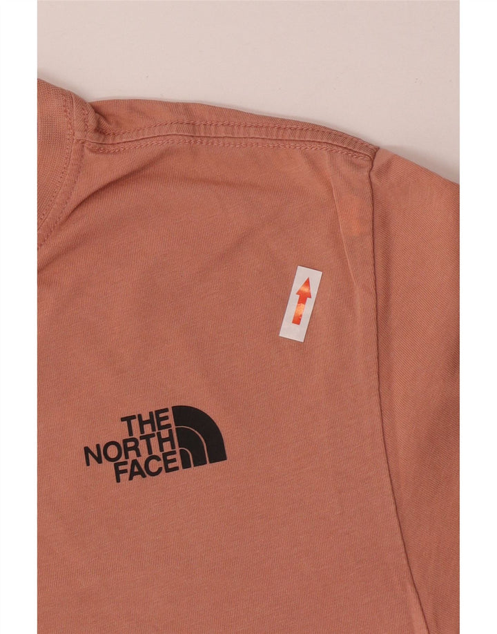 The North Face T-Shirt Graphique Homme Rose Moyen Coton