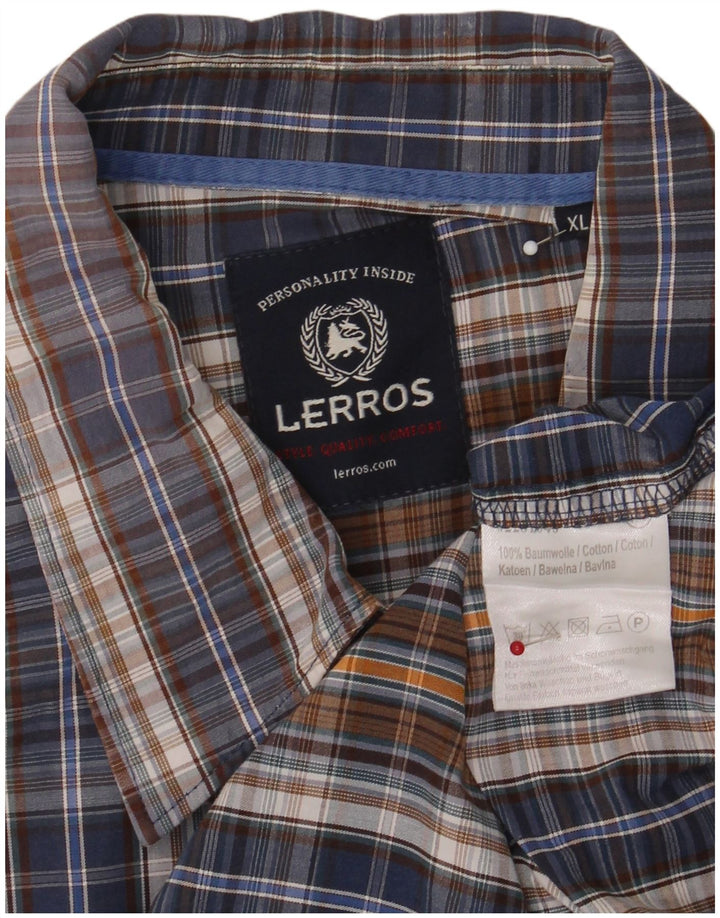 Lerros Chemise Flanelle XL Coton Carreaux Multicolore Homme
