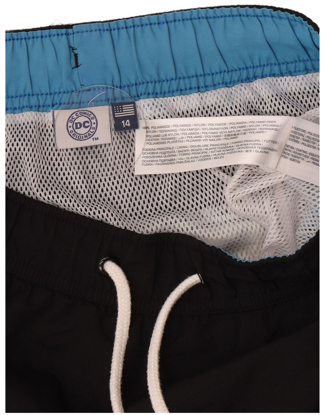 DC Short de Bain Graphique Garçon 13-14 ans Noir Colorblock Polyamide