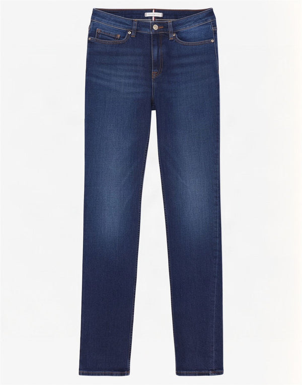 Tommy Hilfiger Jean droit Rome femme W27 L32 bleu marine coton