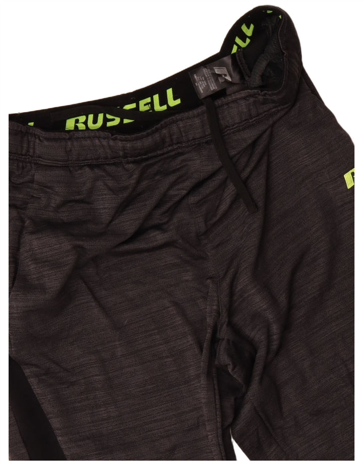 RUSSELL ATHLETIC Pantalon de survêtement pour homme Large Gris Colorblock Polyester