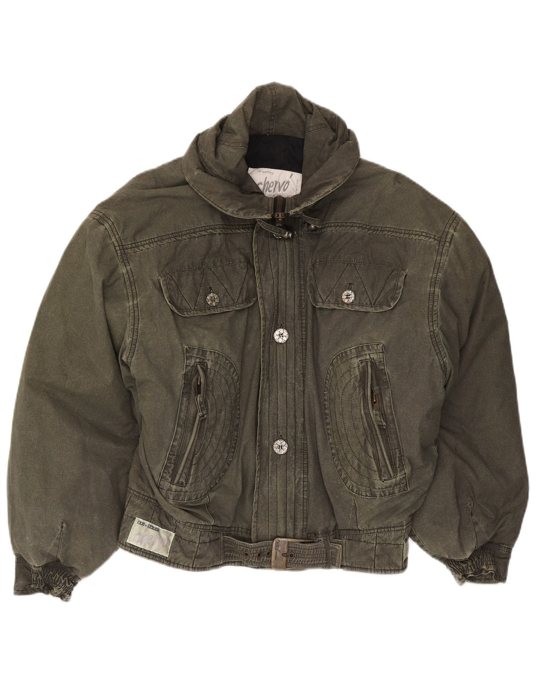 Chervo Veste de ski pour homme UK 44 2XL Kaki Coton