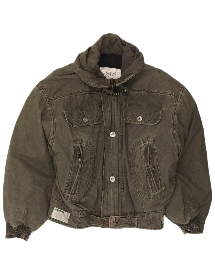 Chervo Veste de ski pour homme UK 44 2XL Kaki Coton