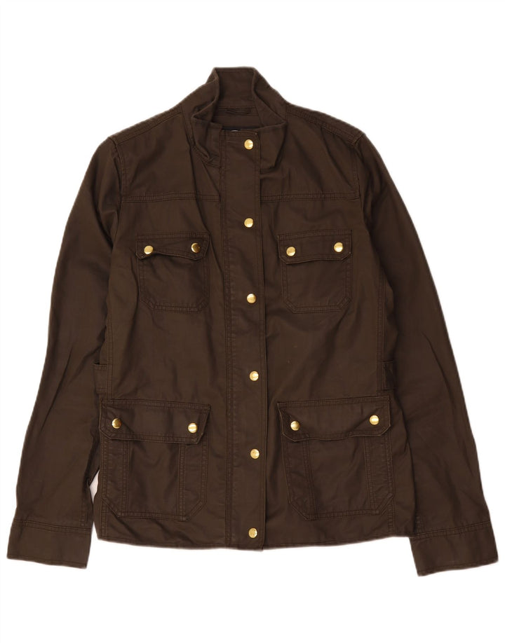 J. Crew Veste utilitaire pour femme UK 14 Coton marron moyen