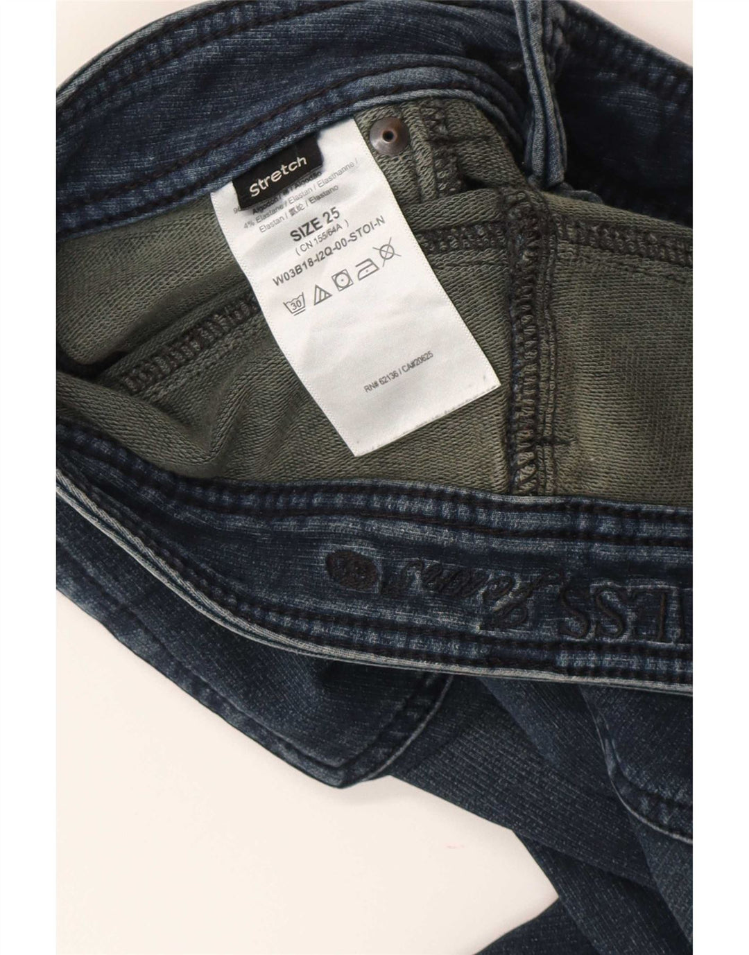 Guess Jean Slim Femme W25 L28 Bleu Coton